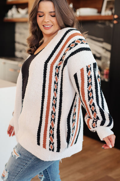 Holding On Aztec Print Cloud Cardigan