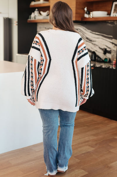 Holding On Aztec Print Cloud Cardigan