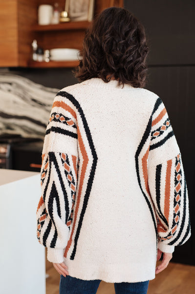 Holding On Aztec Print Cloud Cardigan