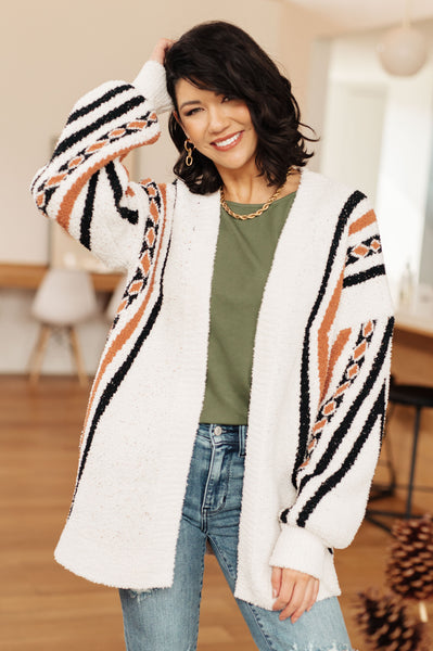 Holding On Aztec Print Cloud Cardigan