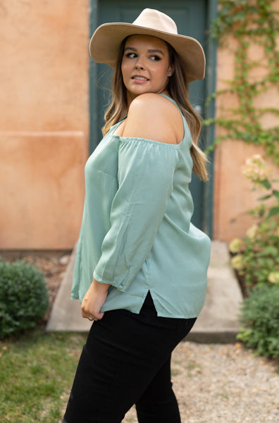 Hot Then Cold Blouse In Spearmint