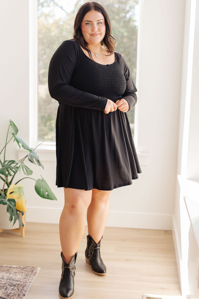 In the Thick of It Long Sleeve Skort Dress