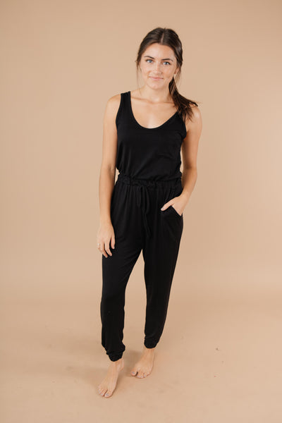 Jump In Jumpsuit In Black