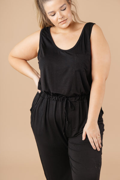 Jump In Jumpsuit In Black