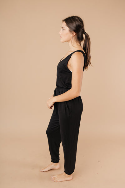 Jump In Jumpsuit In Black