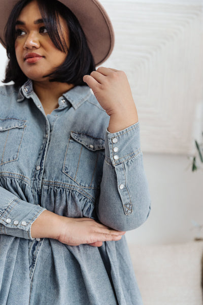 Just Float On Jacket In Denim