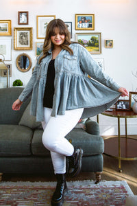 Just Float On Jacket In Denim