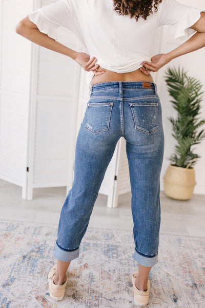 Just My Type Destroyed Boyfriend Jeans