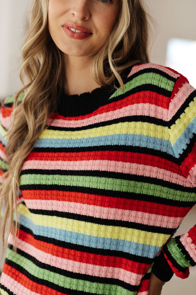 Keep Dreaming Striped Sweater