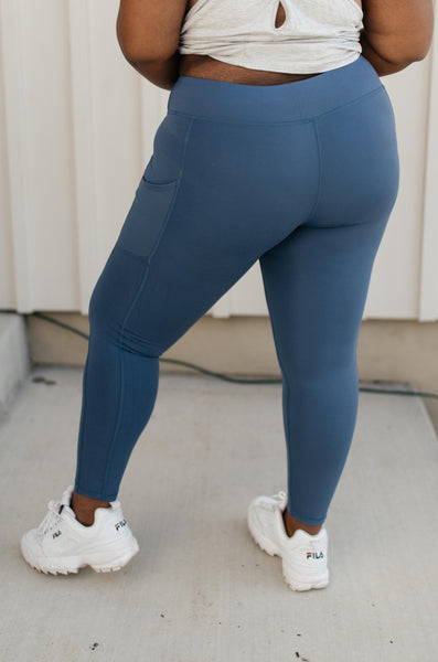 Kickin' It Leggings in Blue