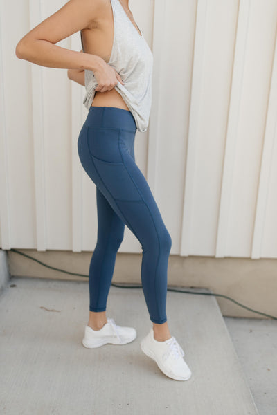 Kickin' It Leggings in Blue