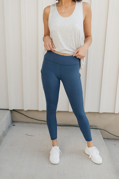 Kickin' It Leggings in Blue