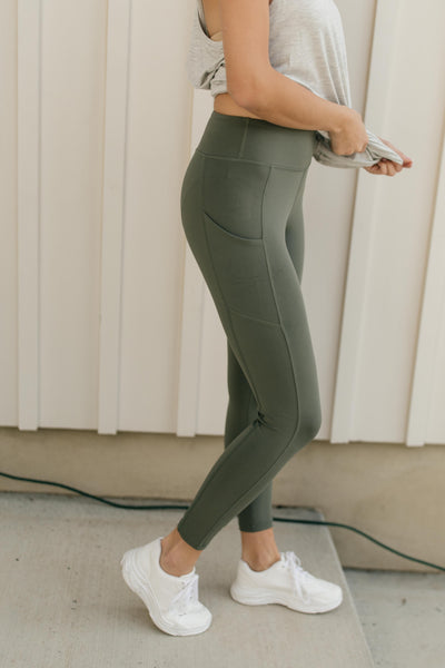 Kickin' It Leggings in Grey Sage