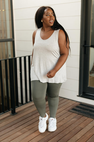 Kickin' It Leggings in Grey Sage