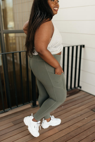 Kickin' It Leggings in Grey Sage