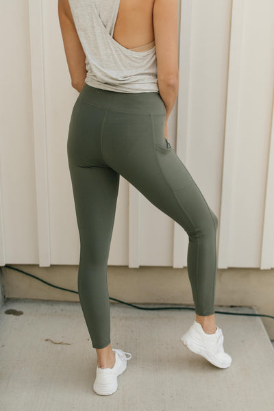 Kickin' It Leggings in Grey Sage