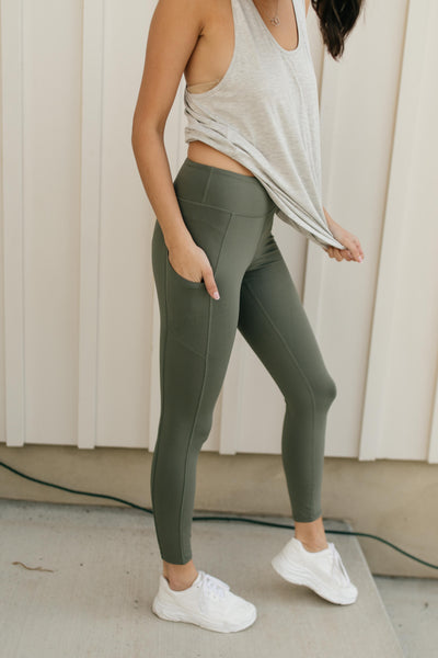 Kickin' It Leggings in Grey Sage