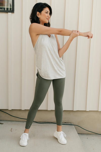 Kickin' It Leggings in Grey Sage