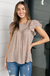 Layered Sleeve Sweetheart Blouse