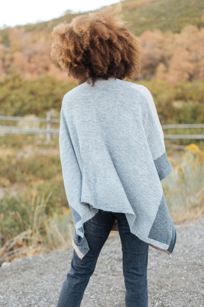 Lightly Layering Poncho Cardigan