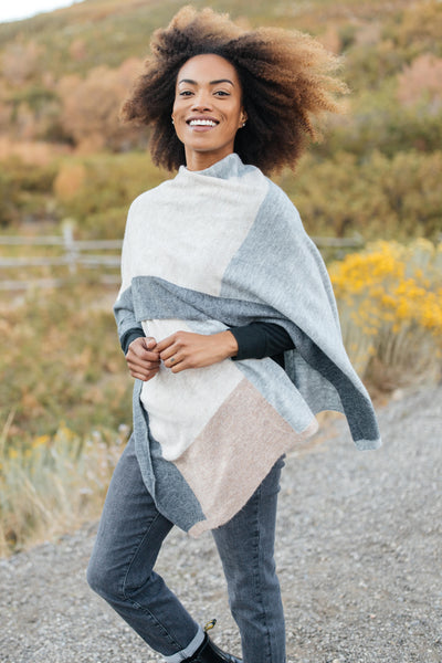 Lightly Layering Poncho Cardigan