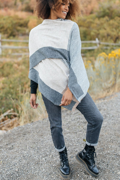 Lightly Layering Poncho Cardigan