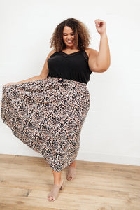 Lilith Maxi Skirt In Animal Print