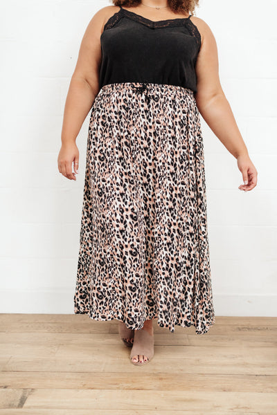 Lilith Maxi Skirt In Animal Print