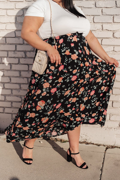 Lilith Maxi Skirt In Black