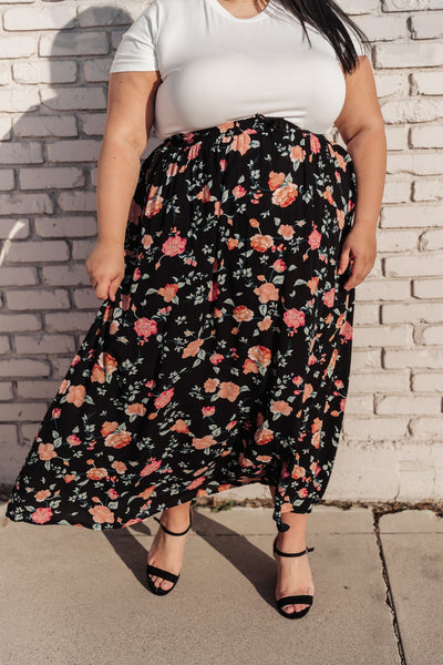 Lilith Maxi Skirt In Black