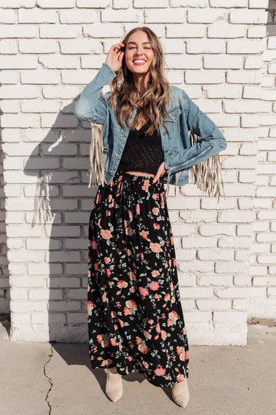 Lilith Maxi Skirt In Black