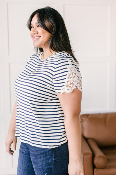 Linda's Lacy Sleeve Top