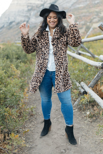 Lindsay Leopard Coat