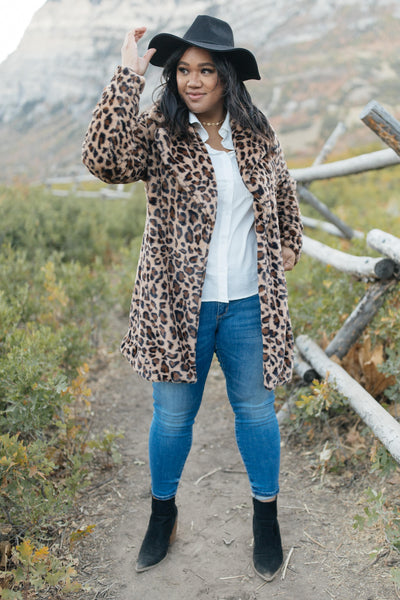 Lindsay Leopard Coat