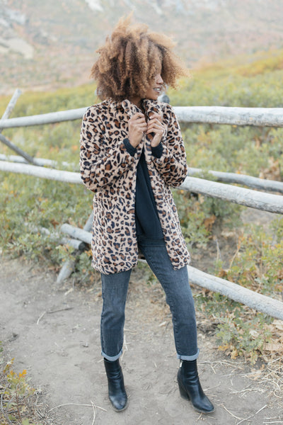 Lindsay Leopard Coat