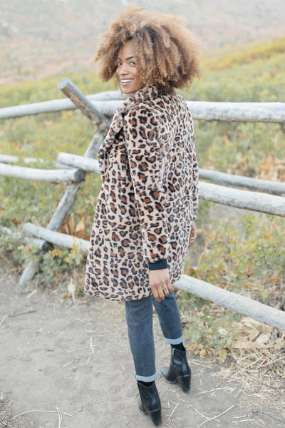 Lindsay Leopard Coat