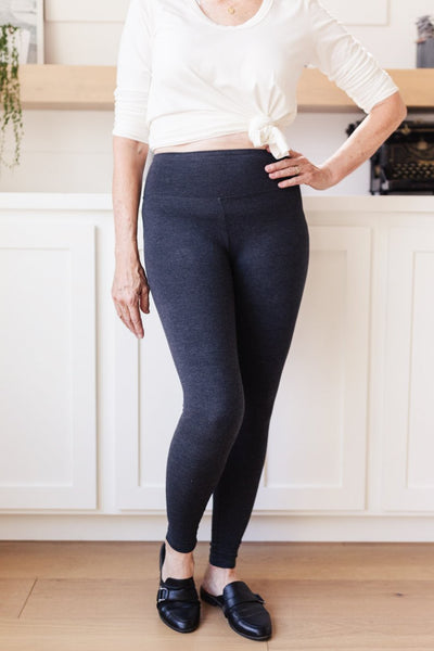 DOORBUSTER Living in Style High Waist Leggings in Charcoal