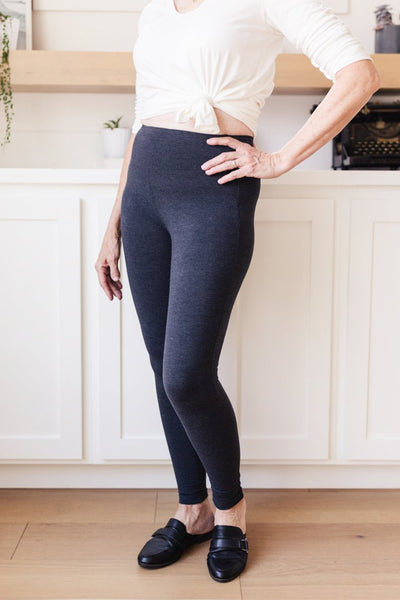 DOORBUSTER Living in Style High Waist Leggings in Charcoal