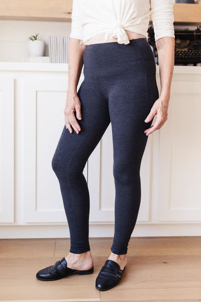 DOORBUSTER Living in Style High Waist Leggings in Charcoal