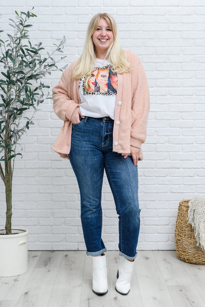 London Midrise Cuffed Boyfriend Jeans