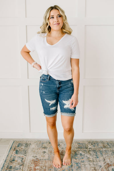 Longer Lengths Bermuda Shorts