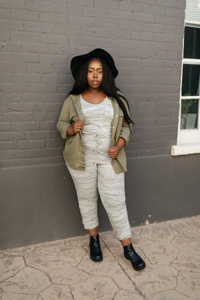 Lounge In Style Melange Jumpsuit