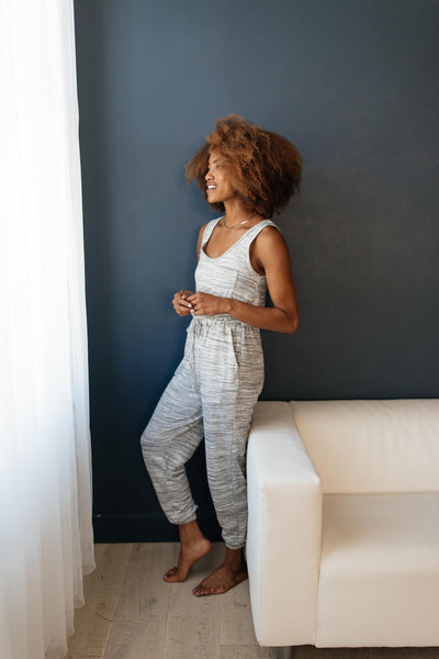 Lounge In Style Melange Jumpsuit