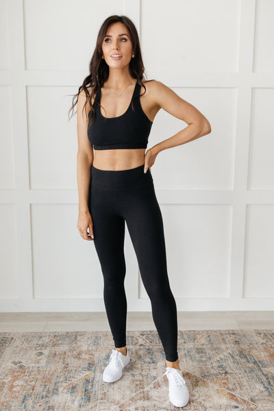 Lucy Lounging Leggings in Black