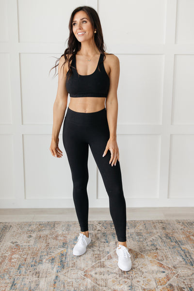 Lazy Days Racerback Bra in Black