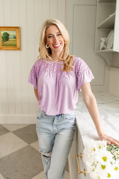 Mabel Top in Lilac