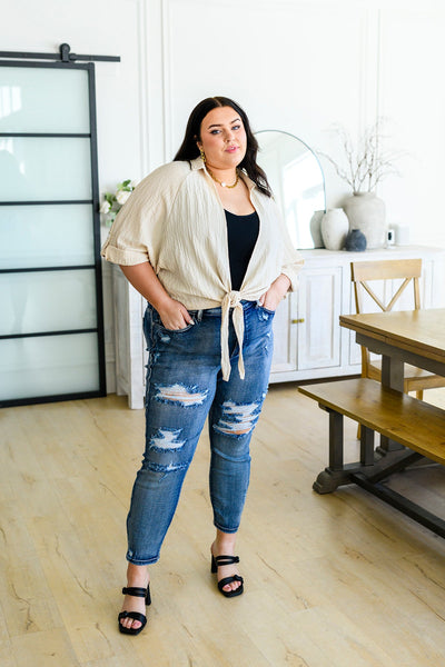 Mary Lou Hi-Rise Destroyed Boyfriend Jeans