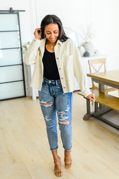 Mary Lou Hi-Rise Destroyed Boyfriend Jeans