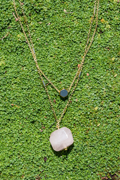 Meet Me There Stone Layered Necklace