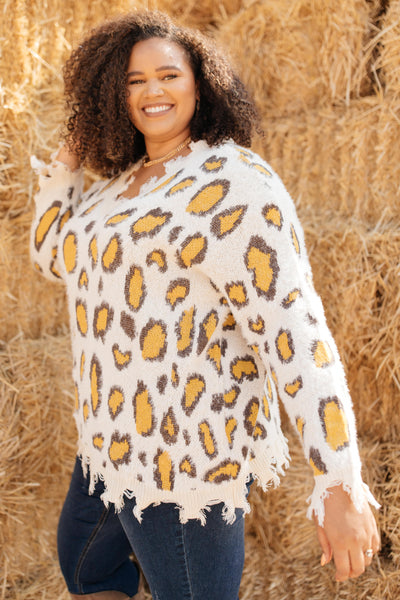 Mellow Yellow Leopard Sweater